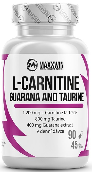 L-Carnitine Guarana and Taurine, 90 capsule, Maxxwin