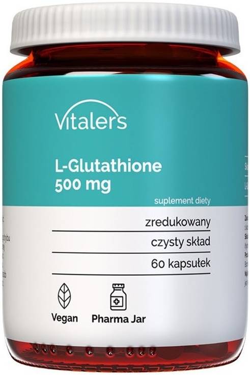 L-Glutation, 500 mg, 60 capsule, Vitaler's