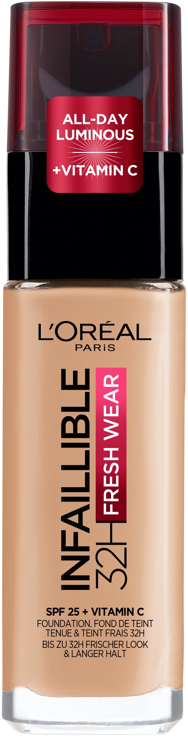 L'Oréal Fond de ten Infaillible Fresh Wear, SPF25, 200 Sable Dore, 30 ml