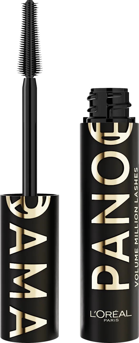 L'Oréal Rimel pentru gene voluminoase și lungi Panorama, All Night Black, 9.9 ml