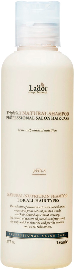 La'dor TripleX3 Șampon de par  Natural, 150 ml