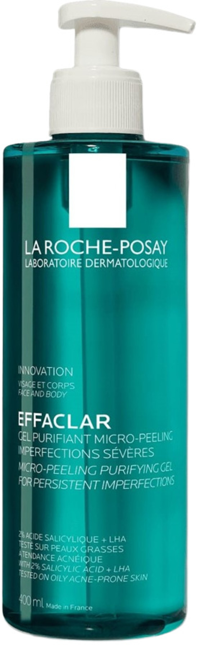 La Roche-Posay Effaclar Gel de curățare cu micropeeling, 400 ml