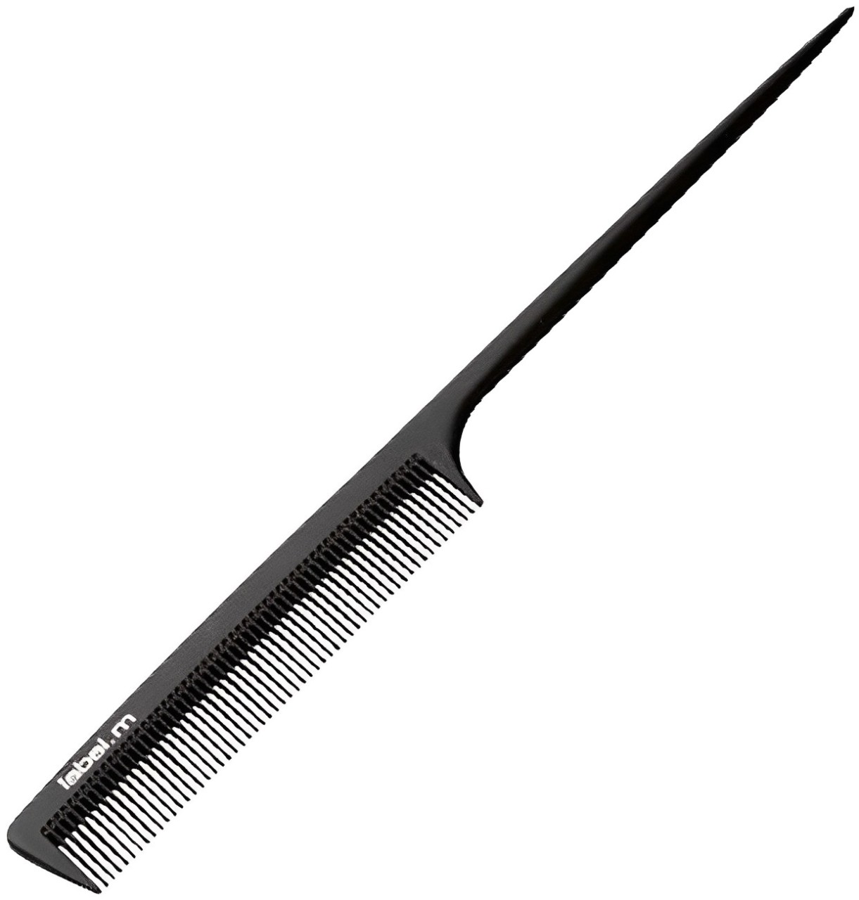 Label.m Pieptene din carbon pentru tapat, cu mâner