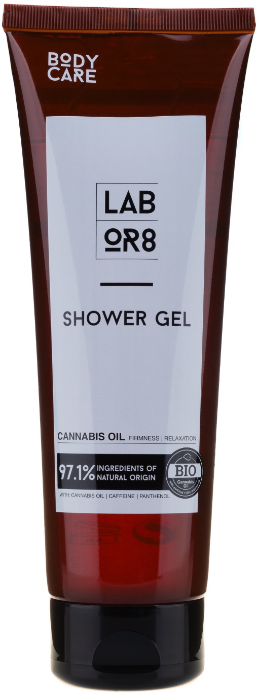 Labor8 Hemp Gel de duș cu ulei de cânepă, 250 ml