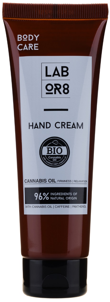Labor8 Hemp Crema de mâini cu ulei de cânepă, 75 ml