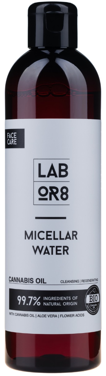 Labor8 Hemp Apă micelară cu ulei de cânepă, 300 ml