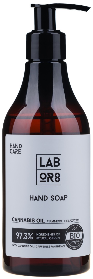 Labor8 Hemp Sapun lichid pentru mâini cu ulei de canepa, 270 ml