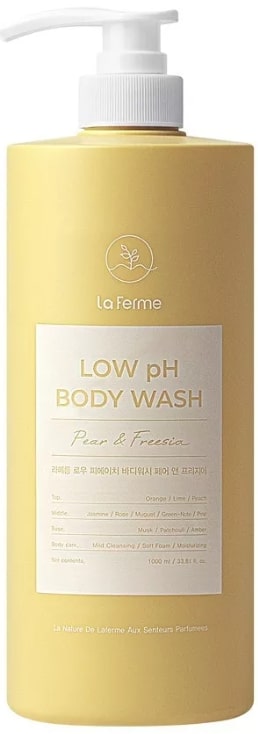 Laferme Gel de duș pentru echilibrarea pH-ului Pear & Freesia, 1000 ml