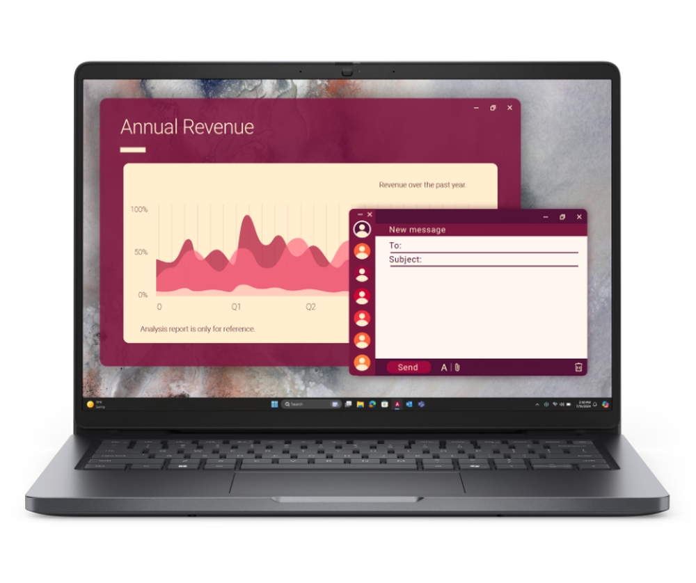 Laptop Dell - Pro 14 PC14250, 14'', FHD, Ultra 7, 16GB/512GB