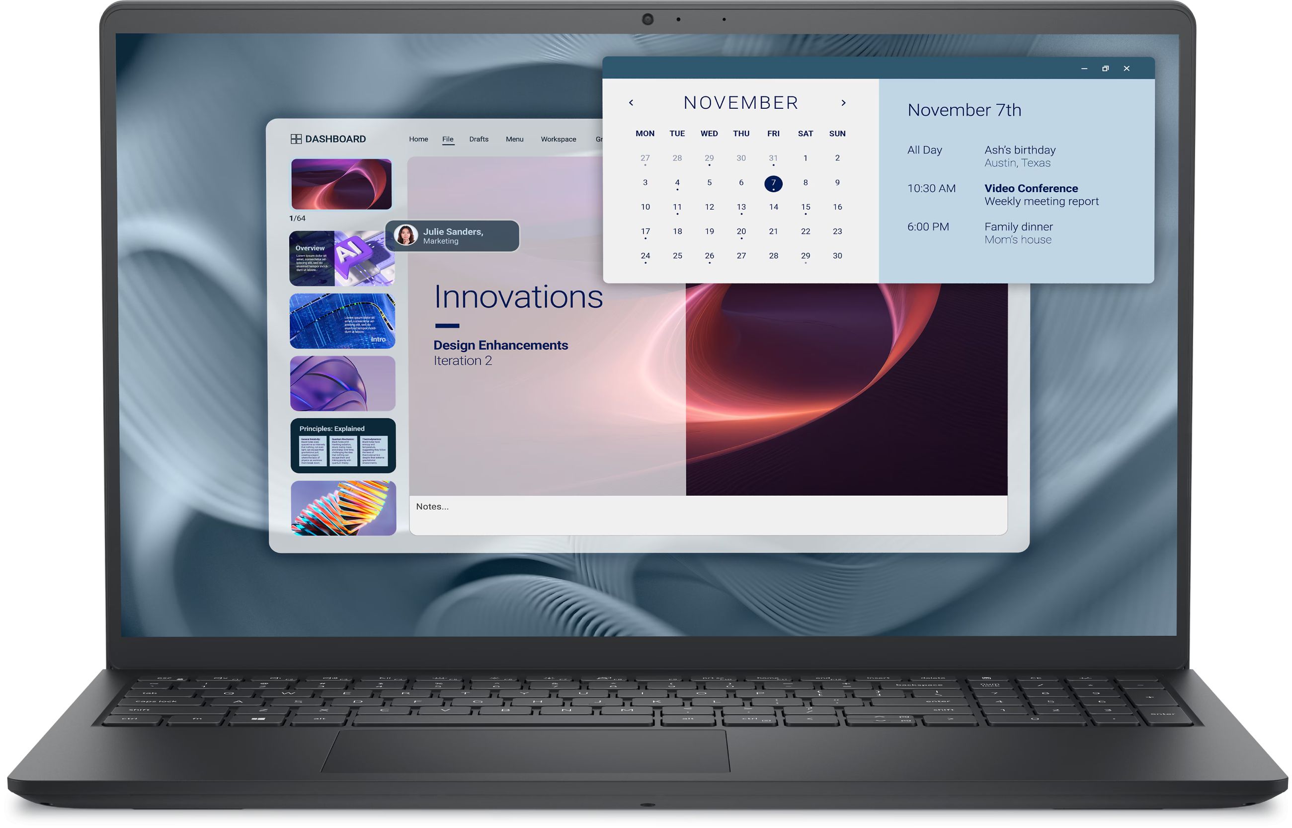 Laptop Dell - Pro 15 Essential PV15250, 15.6'', FHD, Core 3, 32GB/512GB, UBU