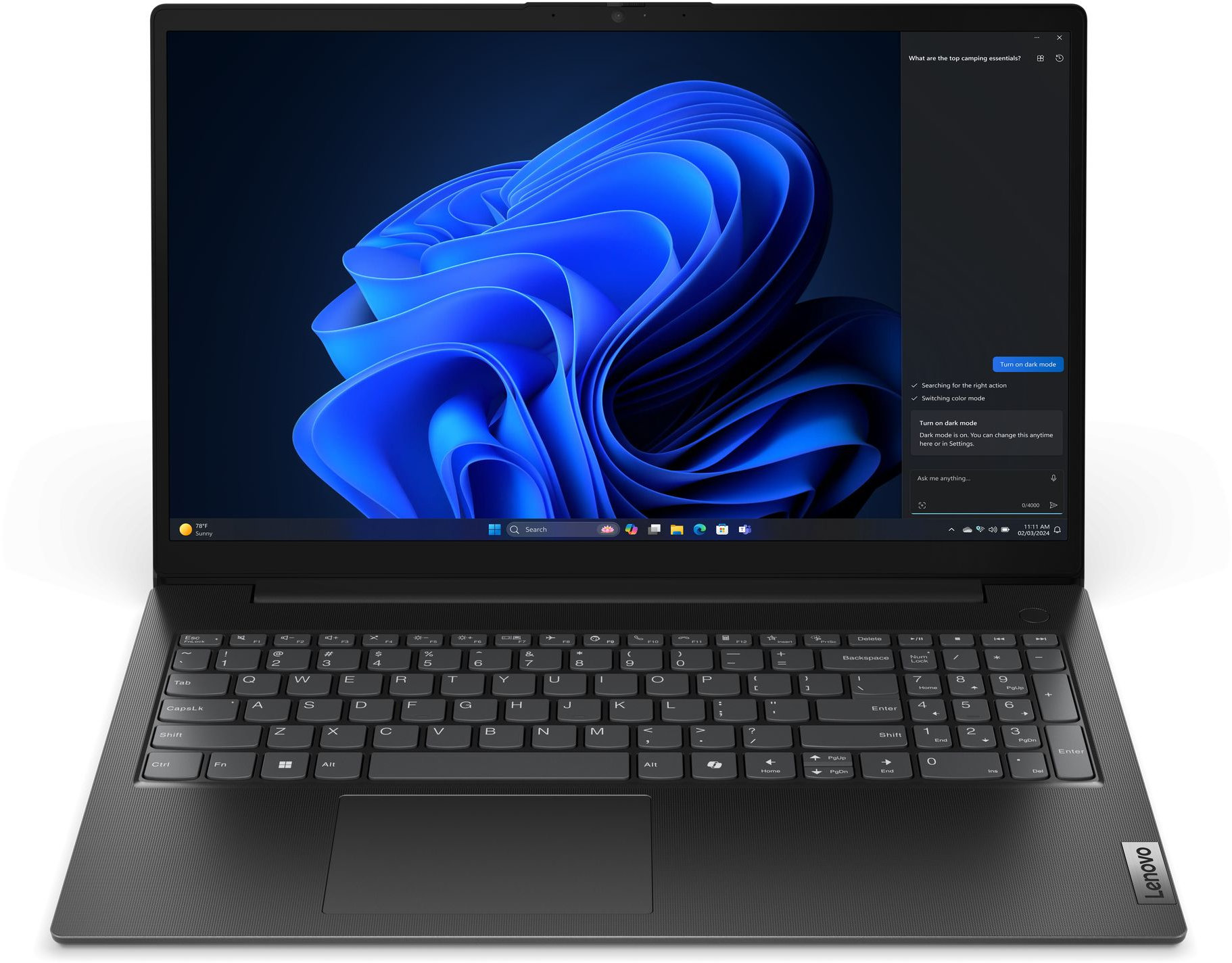 Laptop Lenovo - V15 G5 IRL, 15.6'', FHD, i3, 8GB/512GB, negru