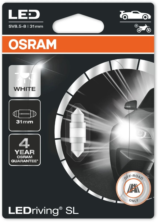 Bec auto LED Osram LEDriving -C5W (31 mm), 6438DWP-01B, LEDriving SL
