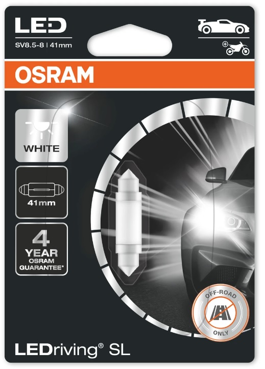 Bec auto LED Osram LEDriving -C5W (41 mm), 6413DWP-01B, LEDriving SL