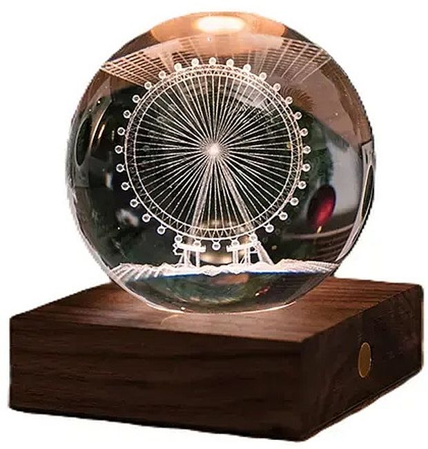 Lampă decorativă LED Gingko Design - Amber Crystal, Roată de distracții