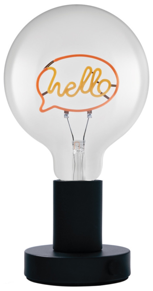 Lampă decorativă LED Osram - Vintage 1906 Letter Table, Hello, 1.2W, E27