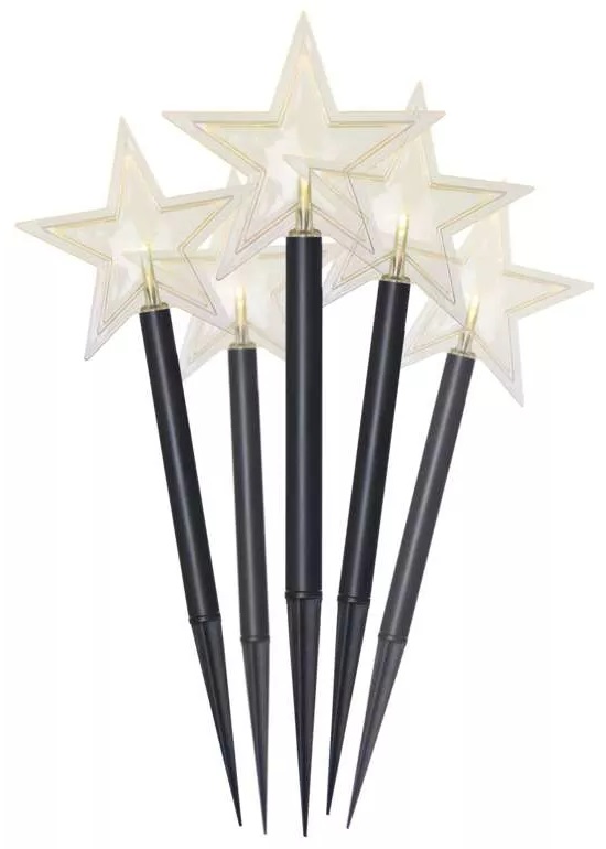 Decorațiuni cu LED-uri Emos - Stele, 5 buc, 3хAA
