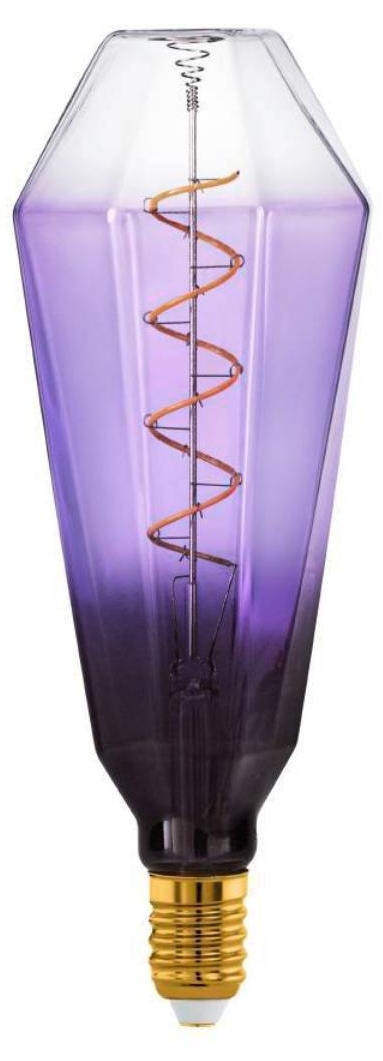 Bec LED Eglo - Gradient, E27, T100, 4W, 120 lm, 1800K, dimmerabilă, mov