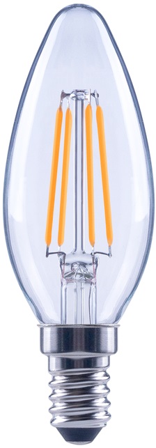 LED bec Osram - Classic Filament Clear, E14, B40, 4000K, 470 lm