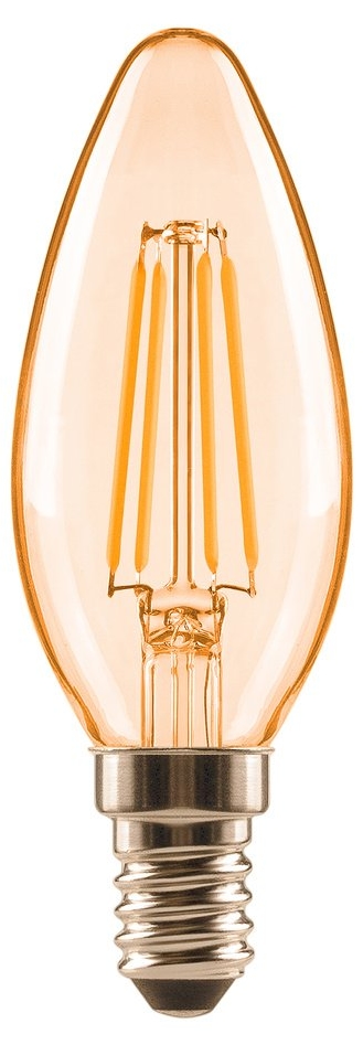 Bec LED Osram - Classic Filament Gold, E14, B20, 2400K, 200 lm