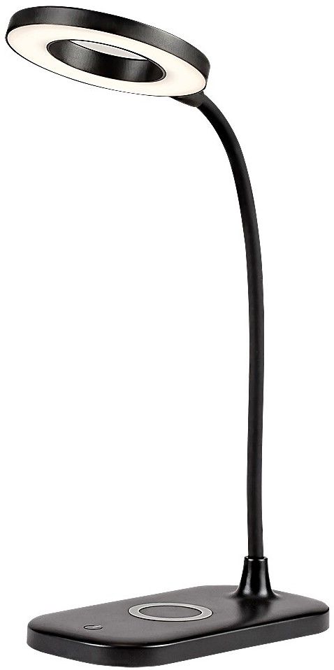 LED Lampă cu încărcător wireless Rabalux - Hardin, IP20, 5W, 210-720lm, negru