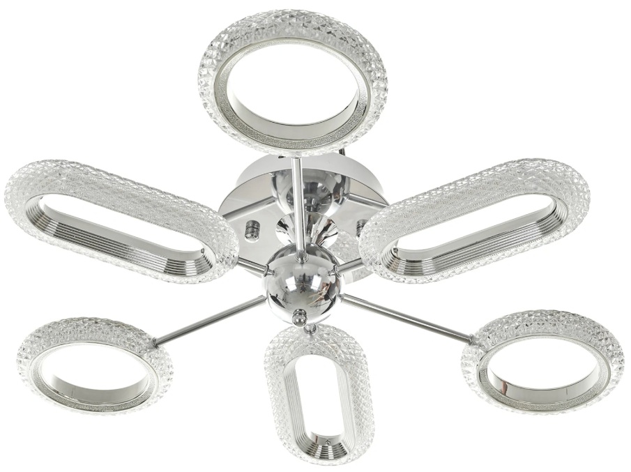 Plafoniera LED Elbulgaria - Excalibur, 2784-6ch, 90W, IP20, crom