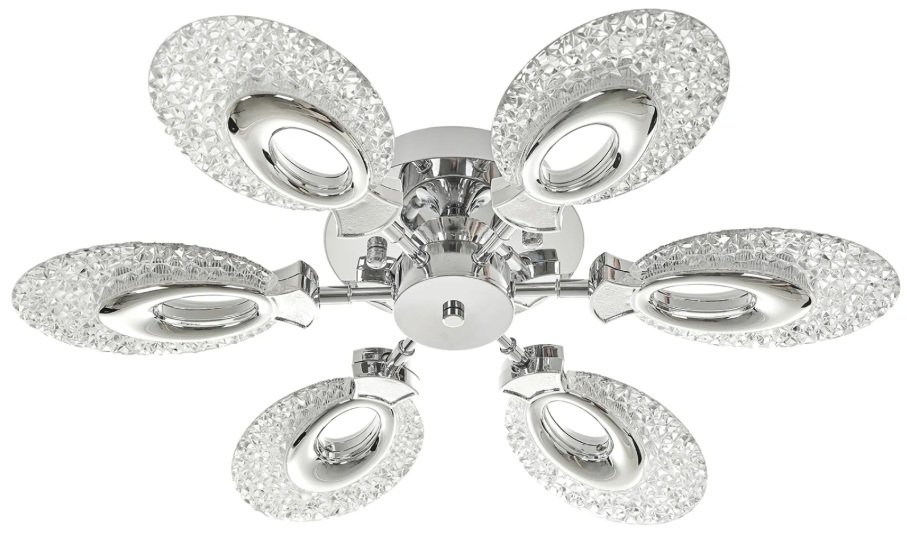 Plafoniera LED Elbulgaria - Explorer, 2783-6ch, 96W, IP20, crom