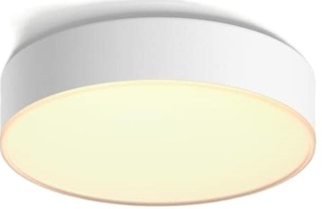 Plafonier LED Philips - Hue Enrave, S, IP20, 9.6W, dimmer, alb