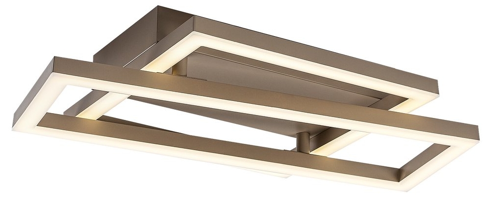 Plafonieră LED Rabalux - Glavian, 24W, 4000K, 37x22.5cm, gri-bej