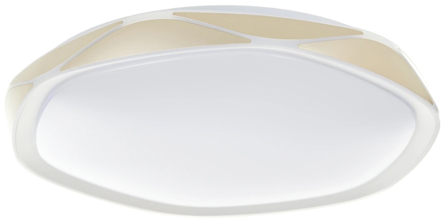 Plafoniera LED cu control inteligent Elbulgaria - Diamond, 4000T/500 GD, 80W, IP20, auriu