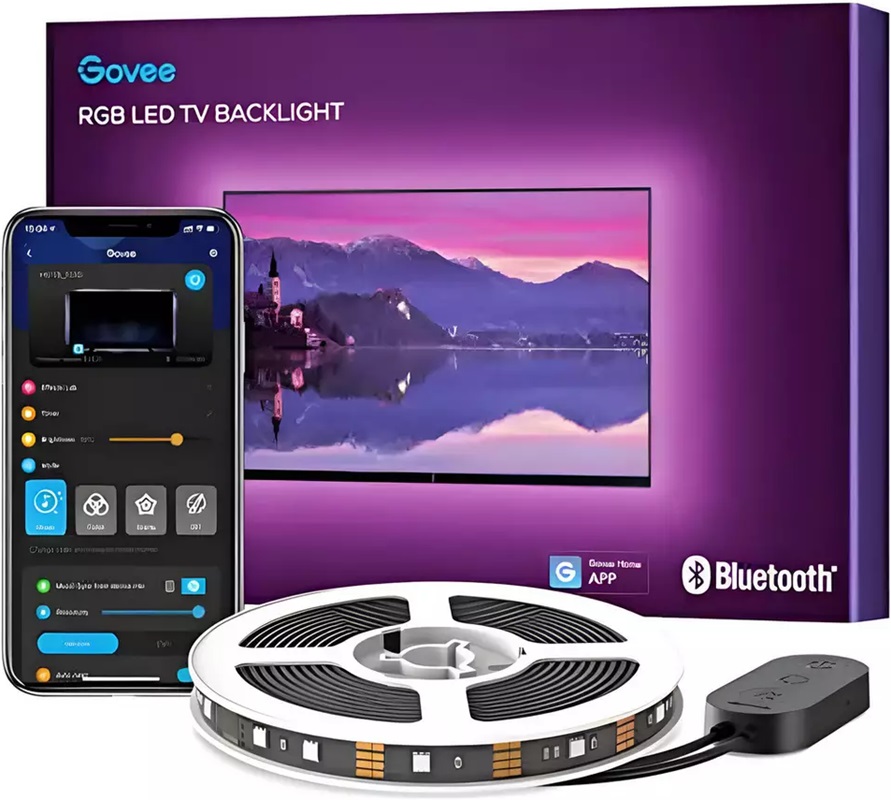 Lumină LED inteligentă pentru televizor Govee - H61780A1, 3 m, multicoloră