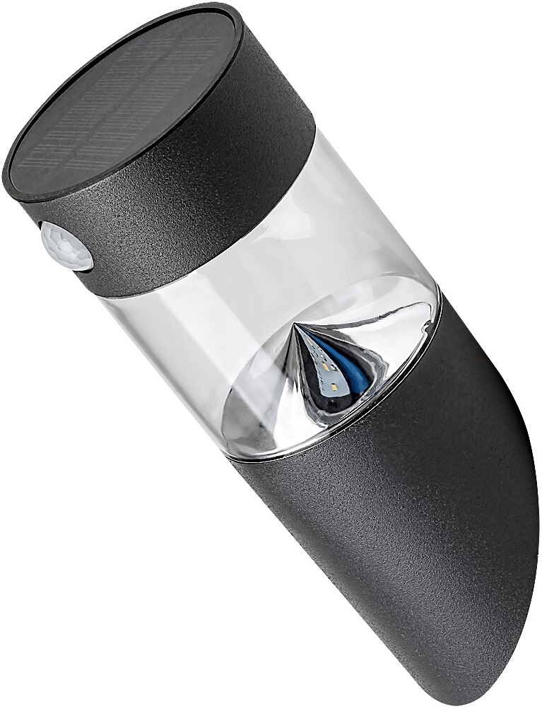 LED aplice solar cu senzor Rabalux - Kapuas 77015, IP44, 1.5W, DC 3.7V, 100lm, 4000k, negru