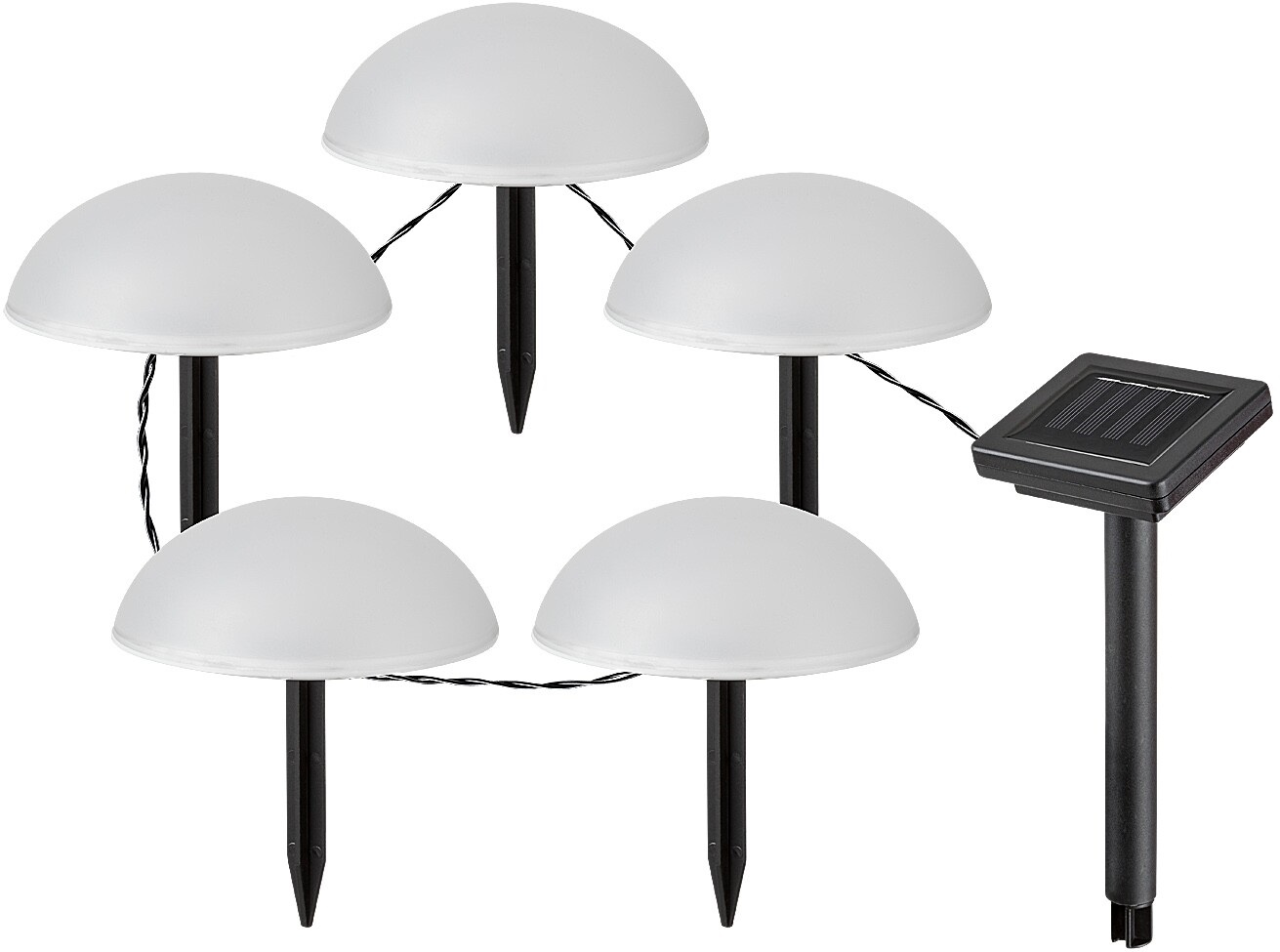 Lampa solara LED Rabalux - Treppio 77008, IP 44, 1 W, DC 1.2 V, 2 lm, 4000 k, negru