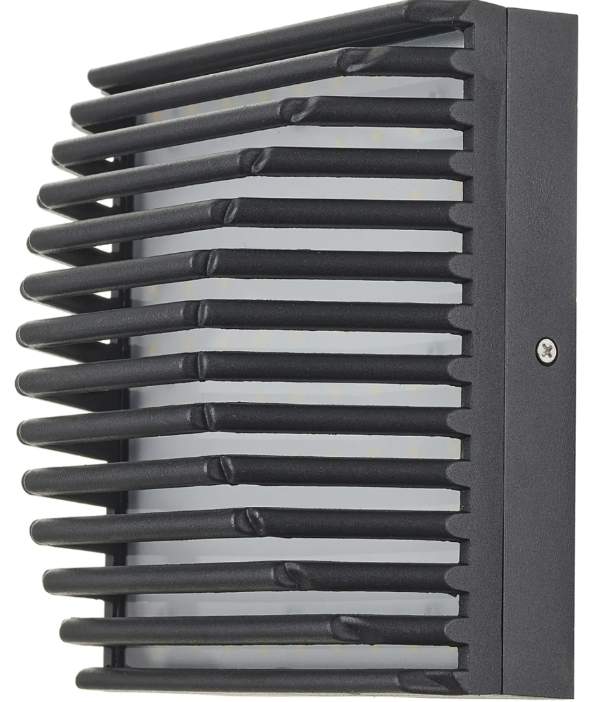 Aplica LED exterior Elbulgaria - Eric, 18W, IP44, 4000K, negru