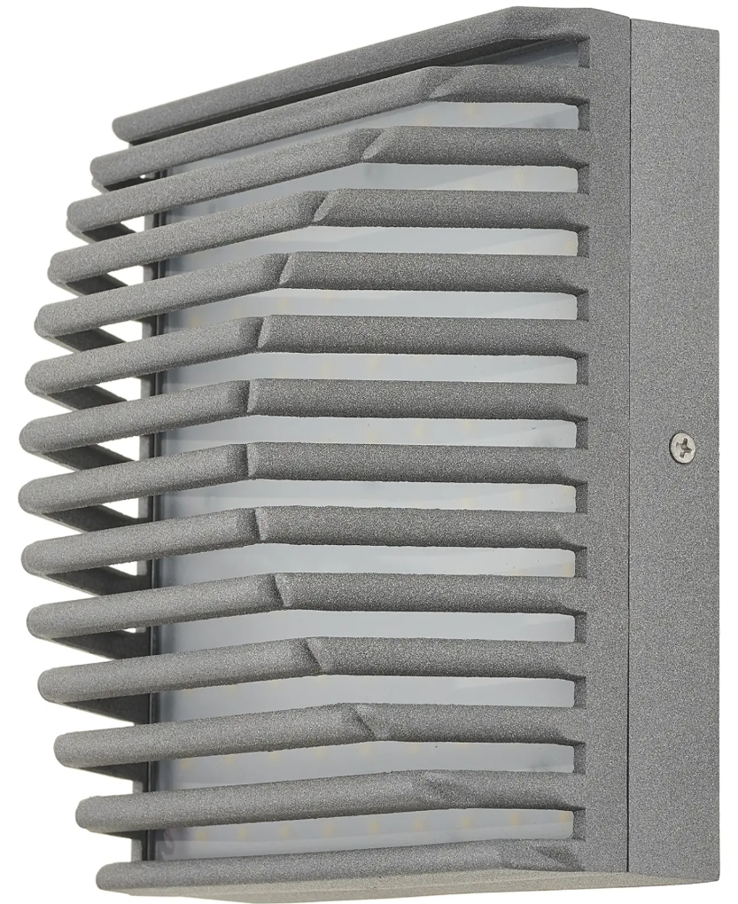 Aplica LED exterior Elbulgaria - Eric, 18W, IP44, 4000K, gri