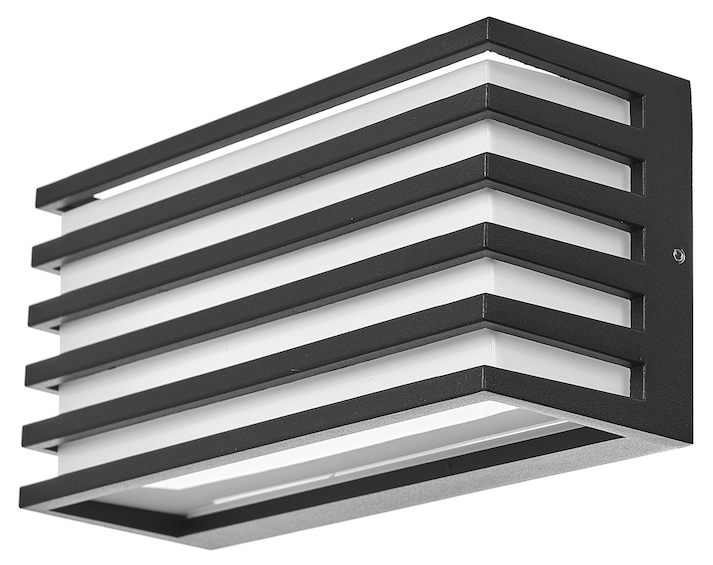 Aplica LED exterior Elbulgaria - Stockholm, 12W, IP44, 4000K, negru