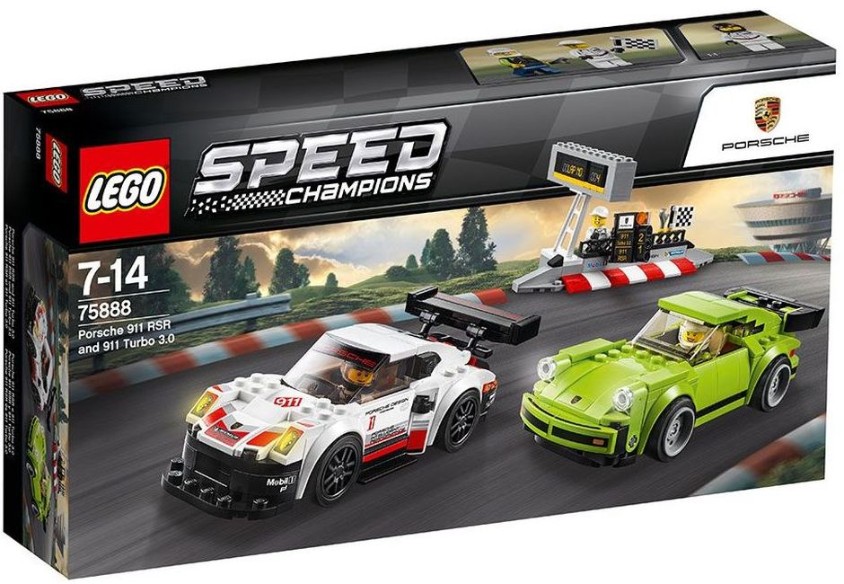 エクリュ38 Constructor LEGO Speed Champions - Porsche 911 RSR și 911 Turbo
