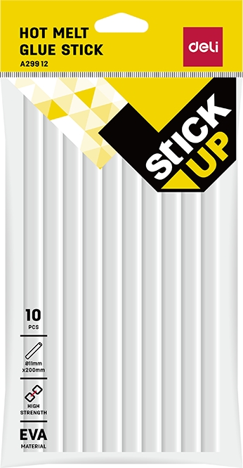 Bastioane adezive Deli Stick Up - EA29912, Ø 11 mm x 20 cm, 10 buc