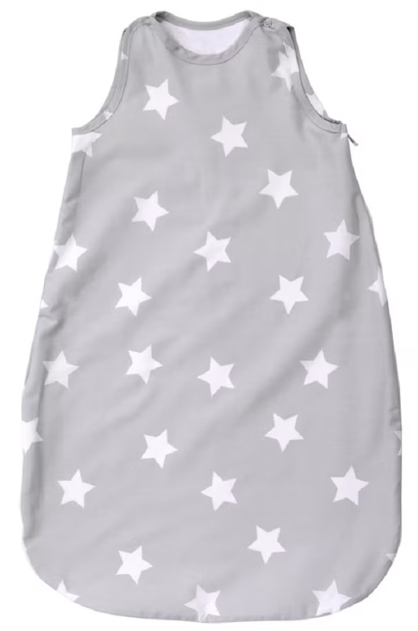 Sac de dormit de vară Lorelli - Stars, 0.5 Tog, 95 cm, gri