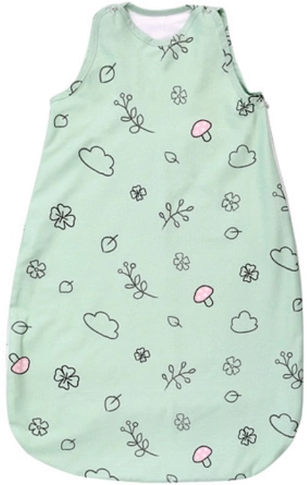 Sac de dormit de vară cu strasuri Lorelli - 95 cm, verde