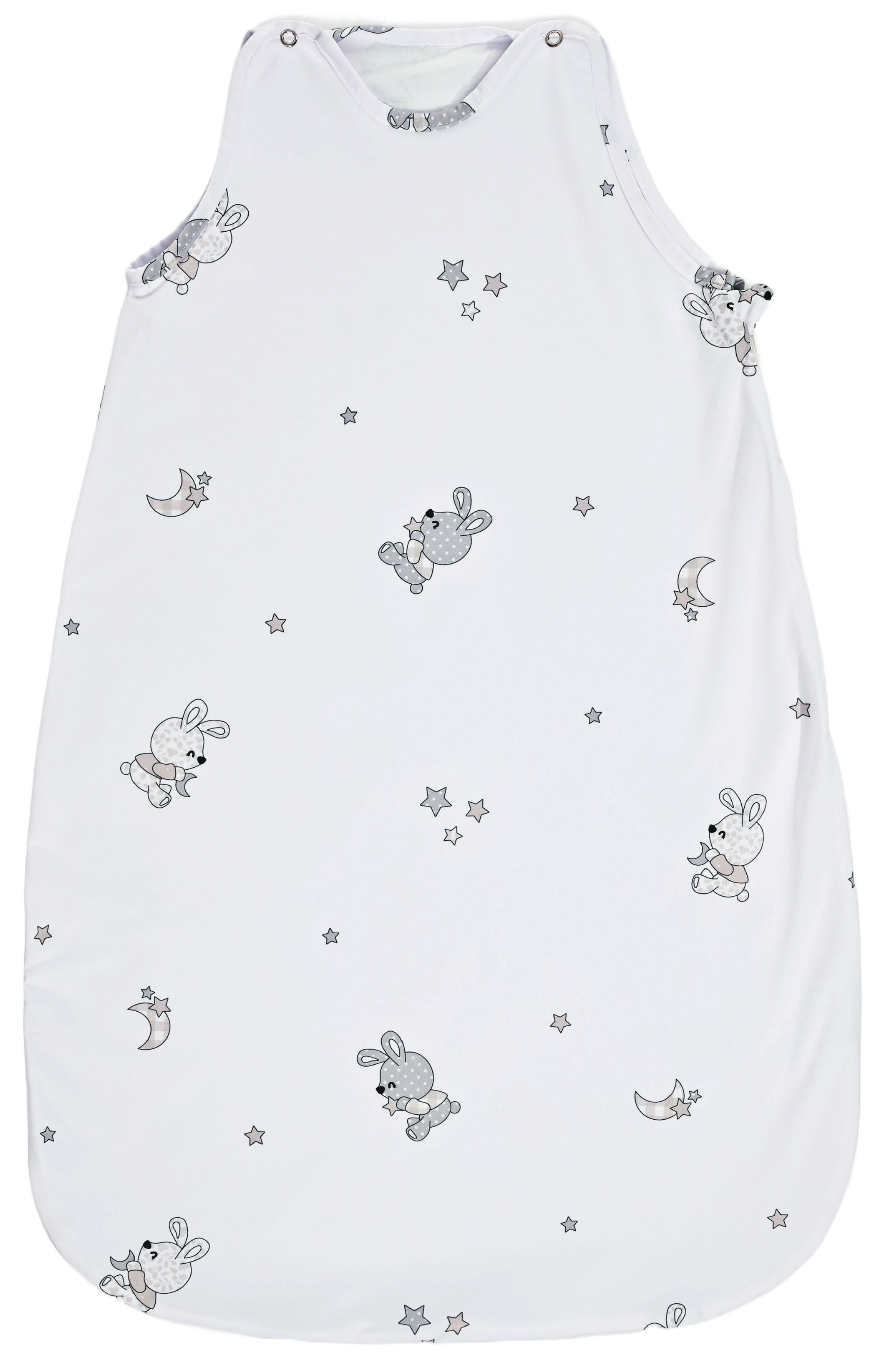 Sac de dormit de vară cu întăritură Lorelli - Little Rabbits, 0.5 Tog, 95 cm, gri