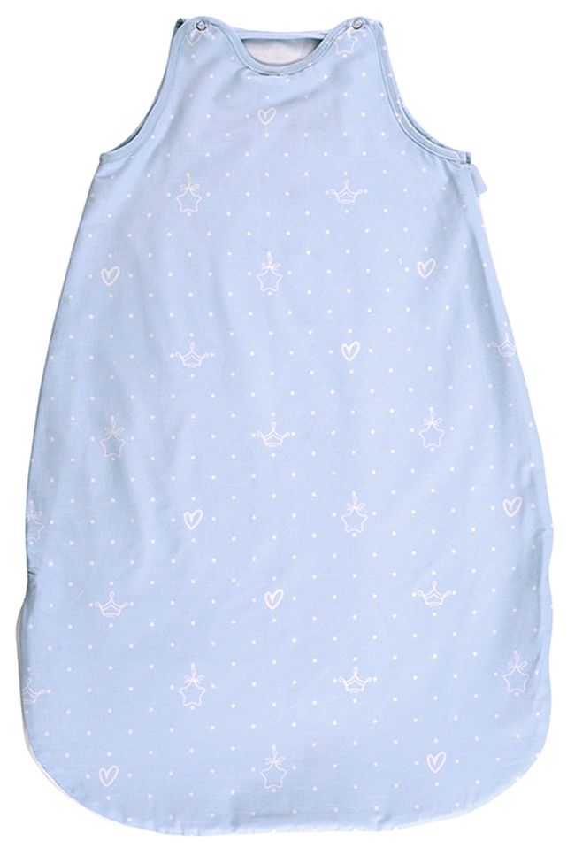 Sac de dormit de vara cu pietre stralucitoare  Lorelli - Urs, 0.5 Tog, 85 cm, albastru