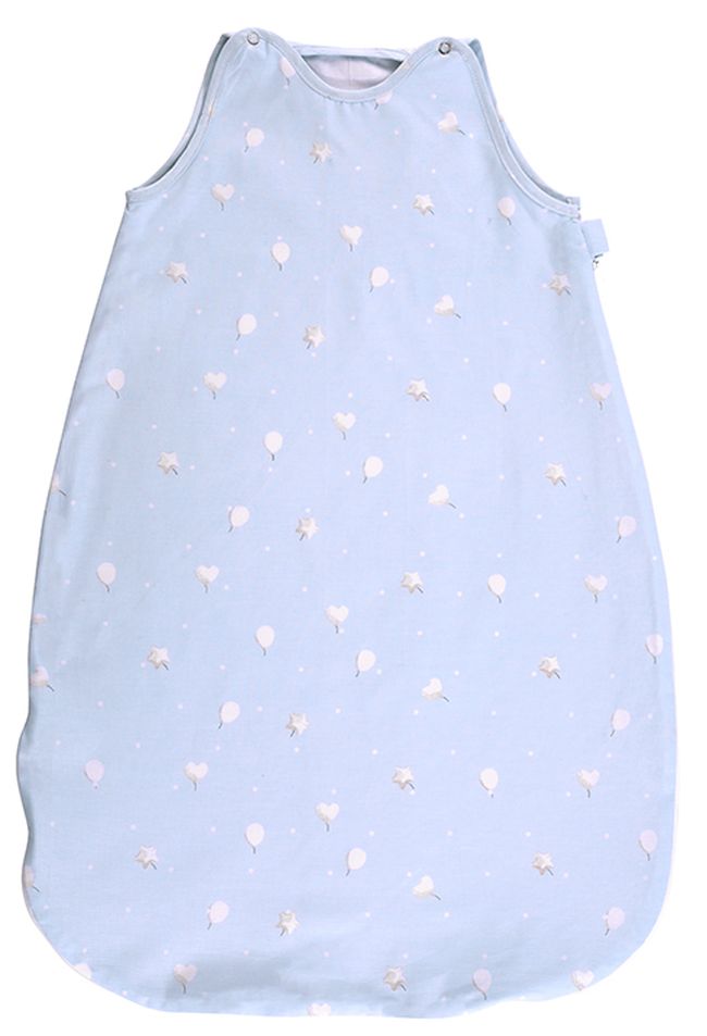 Sac de dormit de vara cu pietre stralucitoare  Lorelli - Tren, 0.5 Tog, 85 cm, albastru