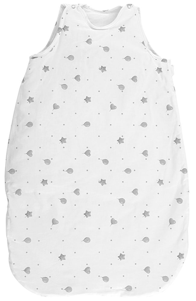 Sac de dormit de vara cu pietre stralucitoare  Lorelli - Tren, 0.5 Tog, 85 cm, gri