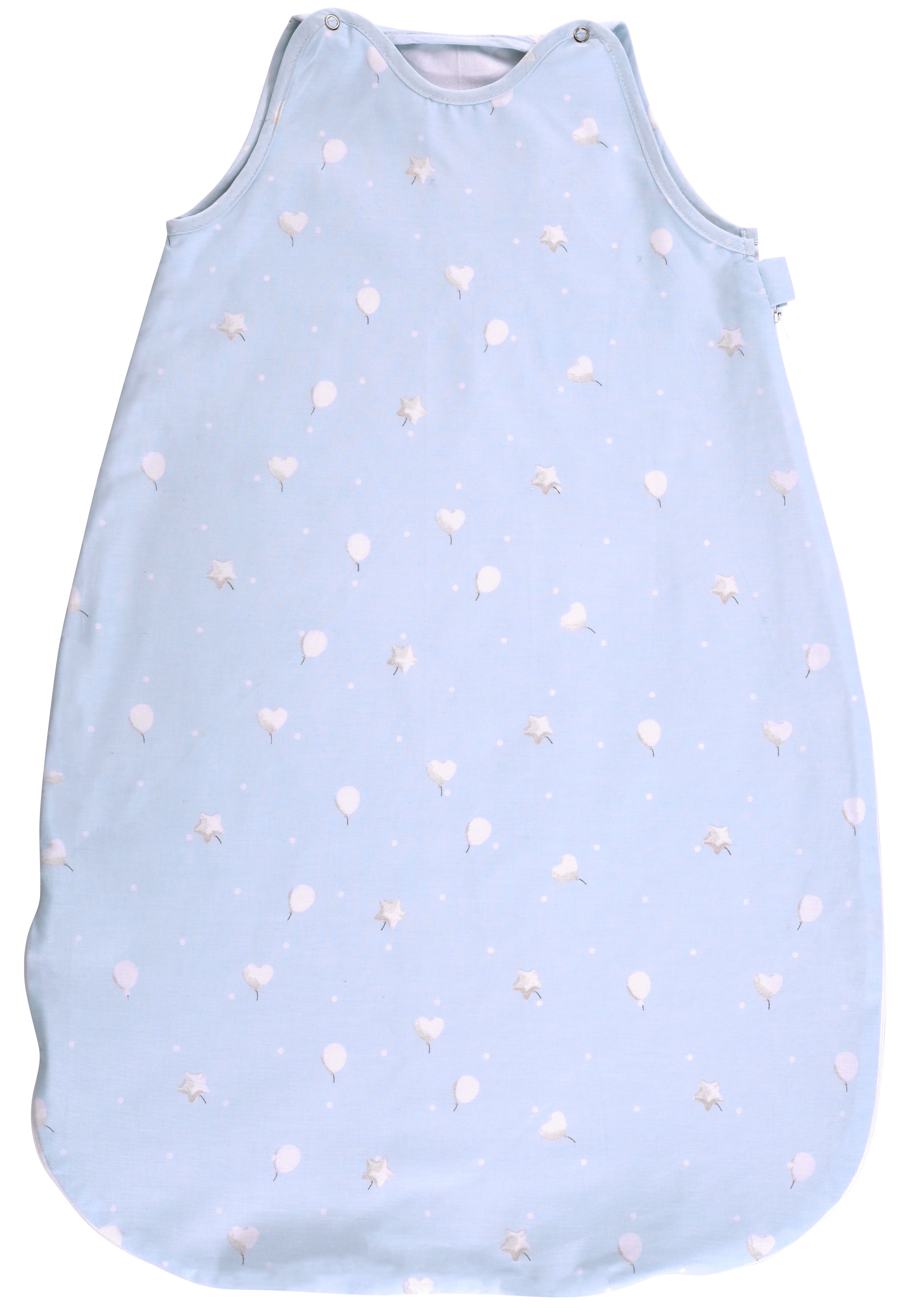 Sac de dormit de vară cu ranfors  Lorelli - Tren, 0.5 Tog, 95 cm, albastru
