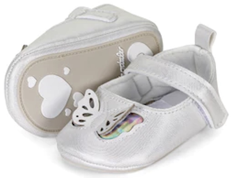 Sterntaler Summer Baby Booties - Butterfly, mărimea 19/20, 12-18 luni, alb