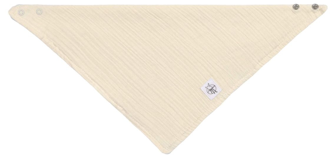 Baveta-banderolă Lassig - Cozy Muslin Wear, Vanilie