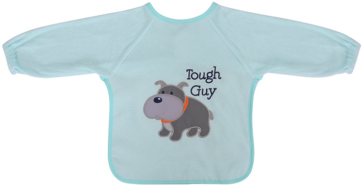 Bavetă cu mâneci Lorelli - Baby Care, albastră