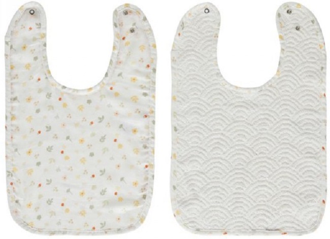 Set de bavete Bebe-Jou - Bohemian Garden, 2 buc