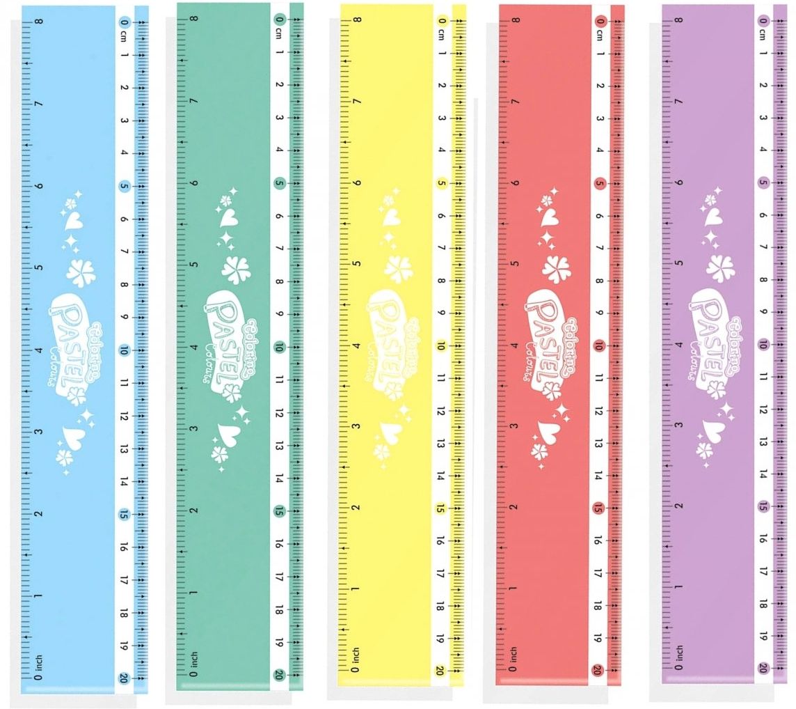 Rigla Colorino Pastel - 20 cm, asortiment