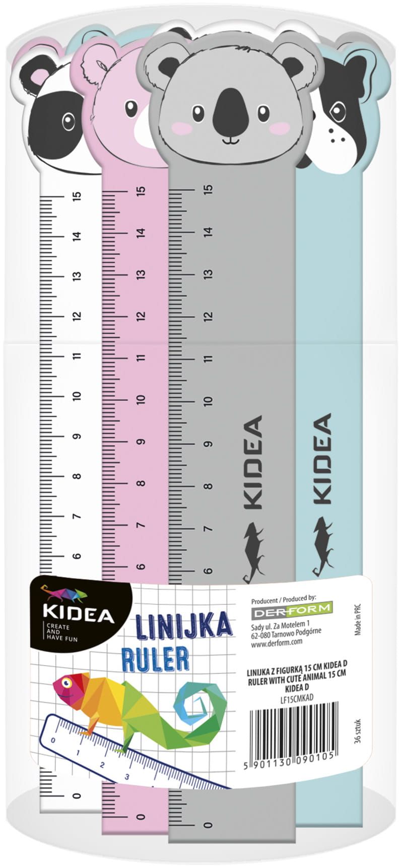 Rigla Kidea - Animale, 15 cm, asortiment